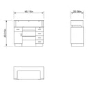 Langara LED Modern Salon Reception Desk