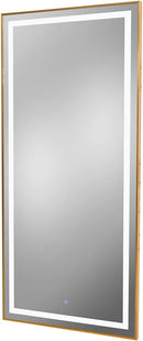 Lumina Gold LED Salon Mirror – 30” x 66”