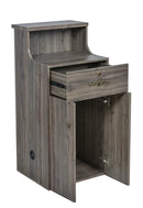 Valencia LED Reception Desk - Side Storage
