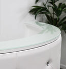 White Glam Reception Desk