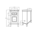 Bordeaux Styling Station Cabinet