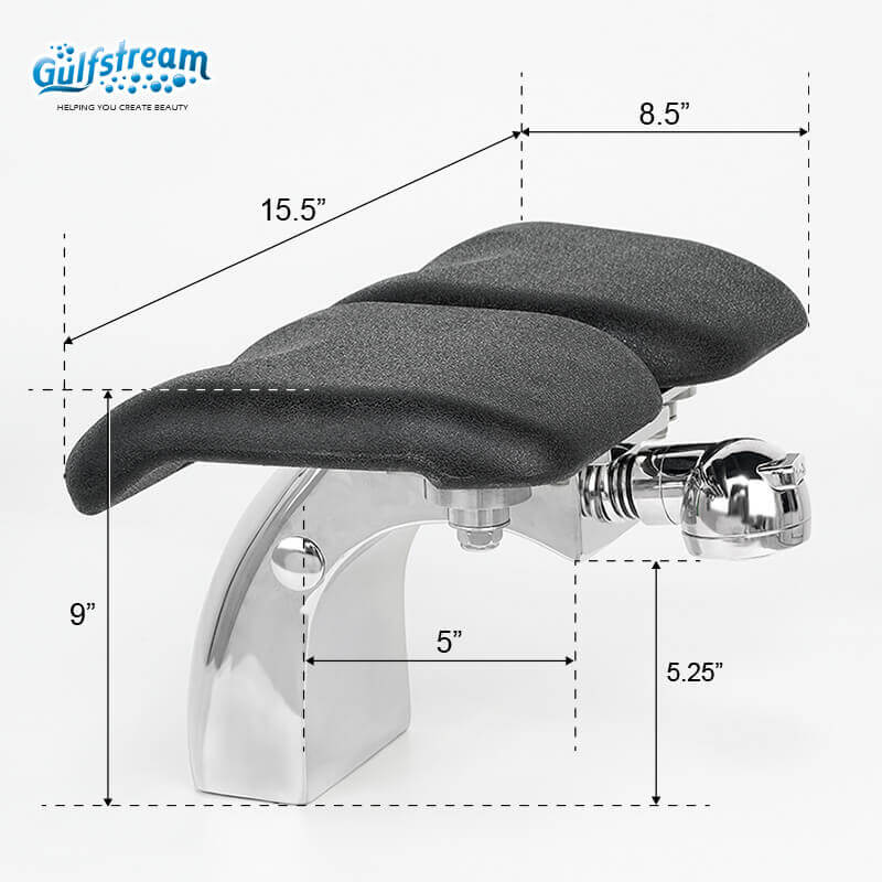 Chrome Short Curved Footrest