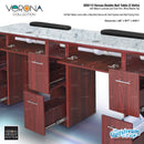 Verona Double Nail Table with Standard Verona Air Vent System and Nail Drying Fans