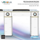 Verona Double Nail Table with Standard Verona Air Vent System and Nail Drying Fans