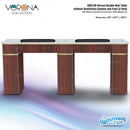 Verona Double Nail Table without Ventilation System and Fans