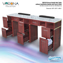 Verona Double Nail Table without Ventilation System and Fans