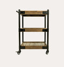 Sierra Reclaimed 3-Tier Rolling Cart