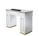 Napa Manicure Table White/Gold
