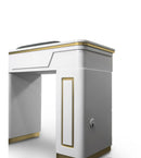 Napa Manicure Table White/Gold