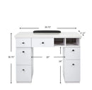 NAPA Manicure Table White/Silver