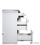 NAPA Manicure Table White/Silver