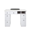 NAPA Manicure Table White/Silver