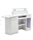Gattino Modern Reception Desk ADA approved with LED Lighting