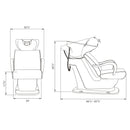 Beckman Gold Shampoo Chair with Adjustable Seat