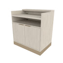 NICO CONCIERGE DESK WITH LED ACCENT LIGHT AND ACCENT TOE KICK