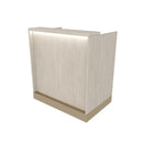 NICO CONCIERGE DESK WITH LED ACCENT LIGHT AND ACCENT TOE KICK